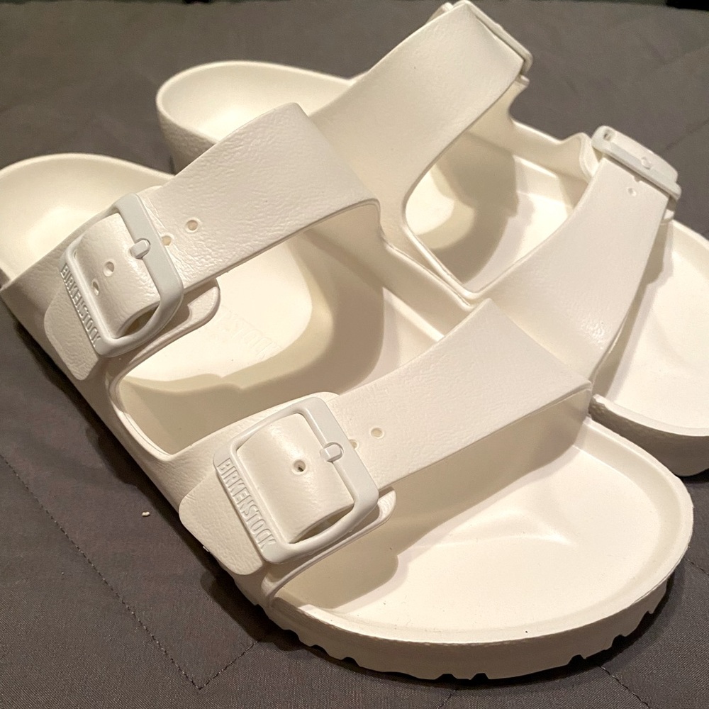 Birkenstock Arizona EVA Sandals in White Size 44 (New/Unworn)